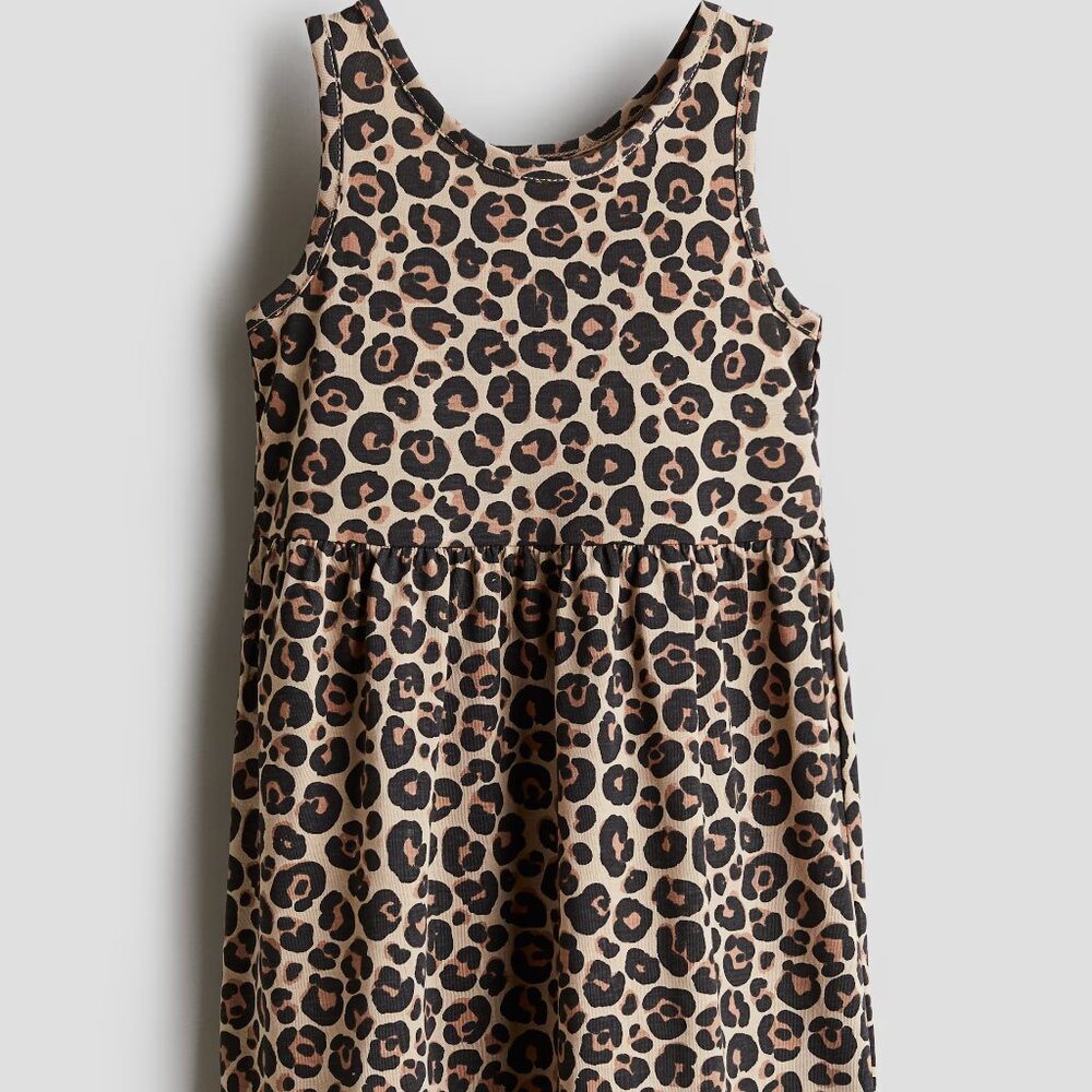 H&M Toddler's Leopard Print Sleeveless Dress/NWT/5T-6